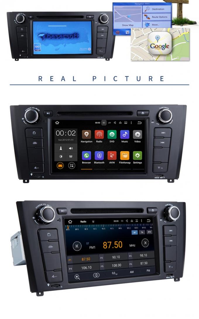 Lecteur DVD de BMW GPS de multimédia de voiture avec l'appui par radio stéréo GPS Android 7,1